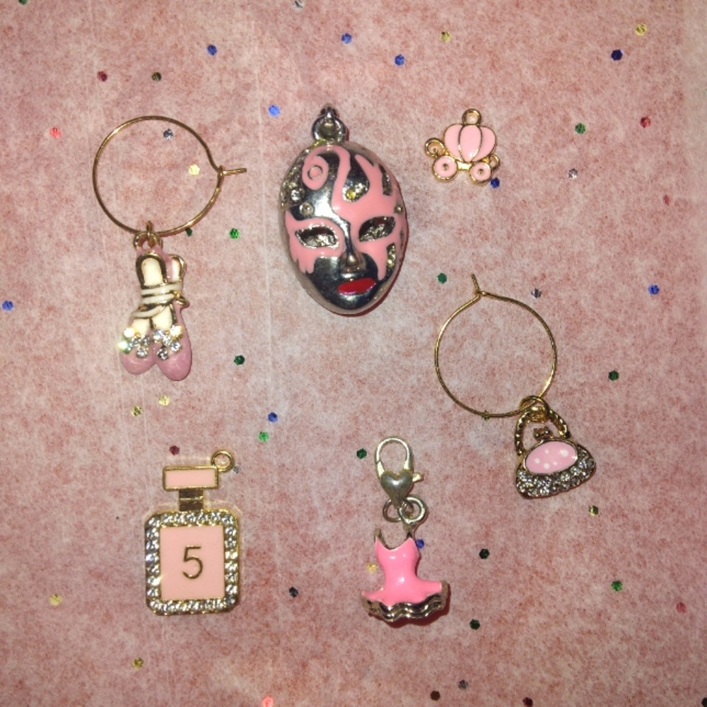 Ballerina mask charms